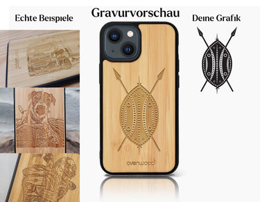 INDIVIDUELL iPhone 13 Bambus-Kunststoff